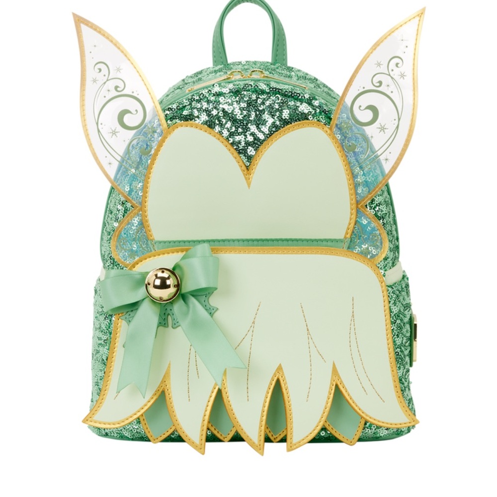 Loungefly Peter Pan Tinkerbell sequin Fairy Wing mini Backpack